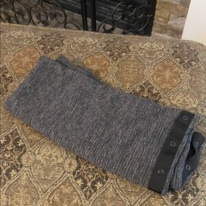 Lululemon Infinity Scarf with Black Trim and Snaps- NWOT